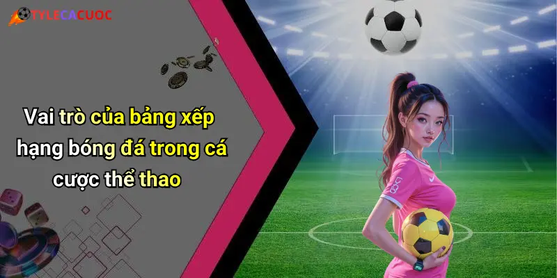Vai trò của bảng xếp hạng bóng đá trong cá cược thể thao