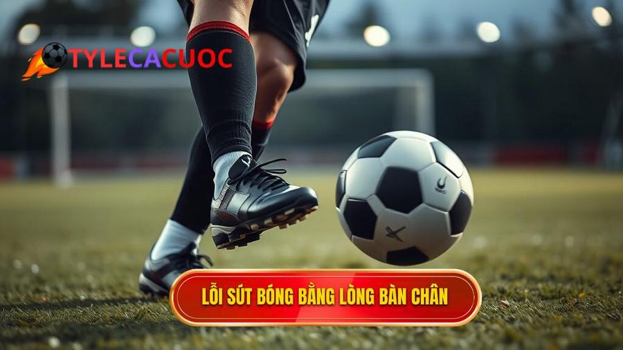 Những lỗi thường gặp khi thực hiện kỹ thuật sút bóng bằng lòng bàn chân phải