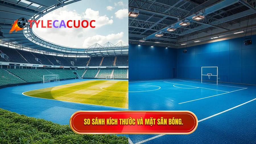 Sự khác biệt về kích thước sân và mặt sân